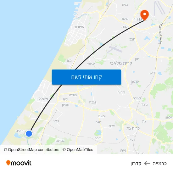 מפת כרמייה לקדרון