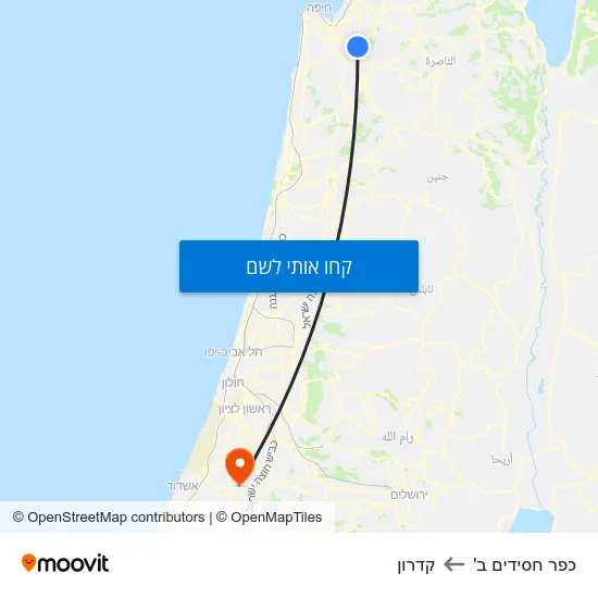 מפת כפר חסידים ב' לקדרון