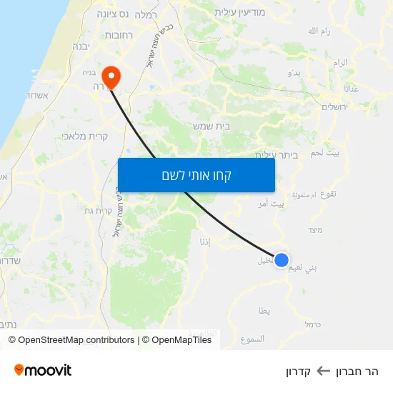 מפת הר חברון לקדרון