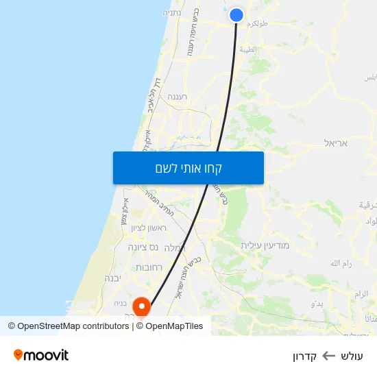 מפת עולש לקדרון