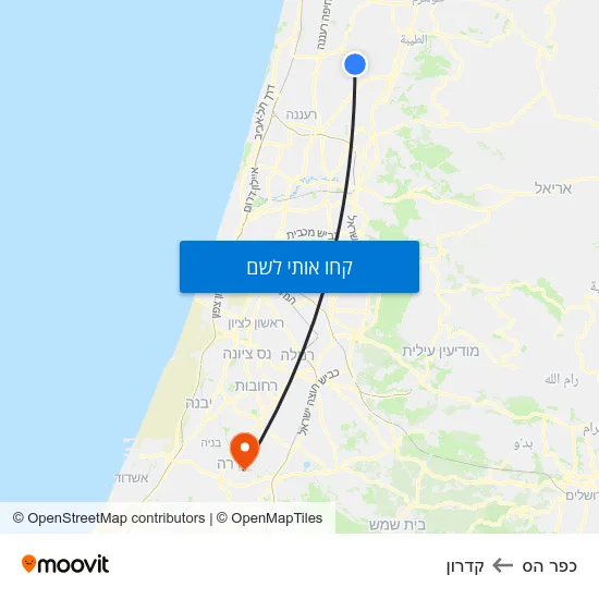 מפת כפר הס לקדרון