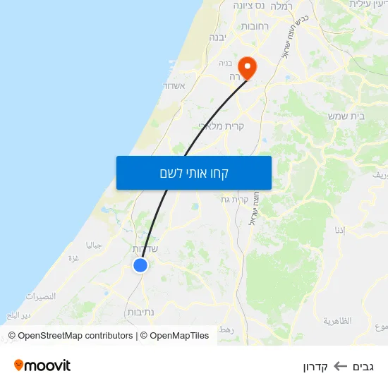 מפת גבים לקדרון