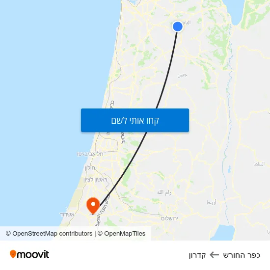מפת כפר החורש לקדרון