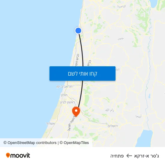 מפת ג'סר א-זרקא לפתחיה