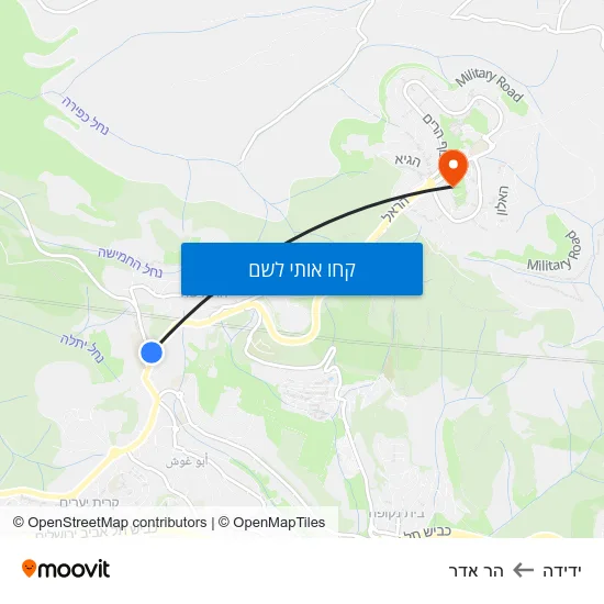 מפת ידידה להר אדר