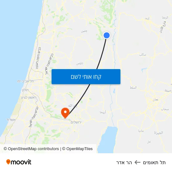מפת תל תאומים להר אדר