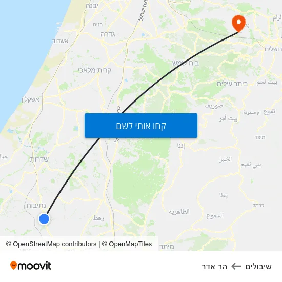 מפת שיבולים להר אדר