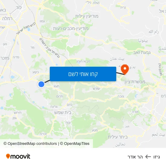 מפת גיזו להר אדר