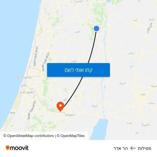 מפת מסילות להר אדר