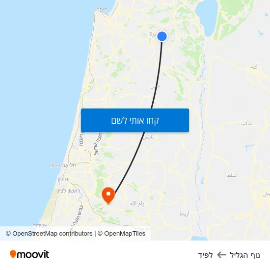 מפת נוף הגליל ללפיד