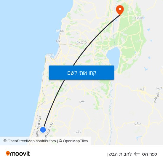 מפת כפר הס ללהבות הבשן