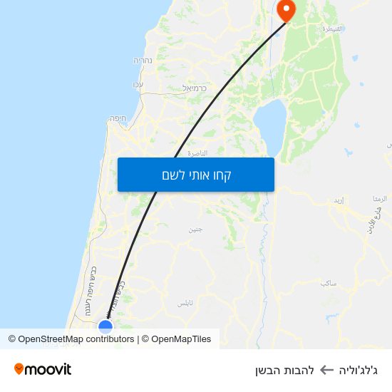 מפת ג'לג'וליה ללהבות הבשן