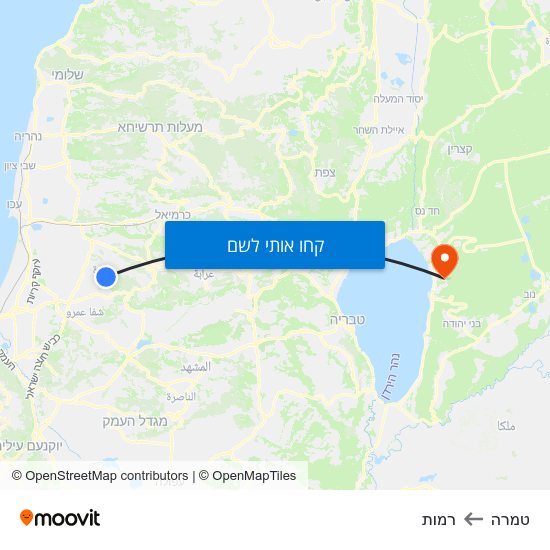 מפת טמרה לרמות