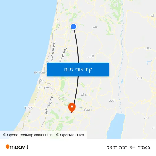 מפת בסמ"ה לרמת רזיאל