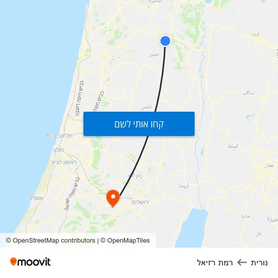 מפת נורית לרמת רזיאל
