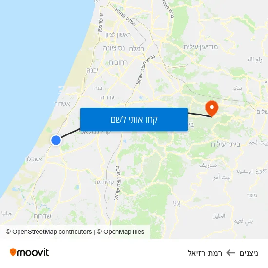 מפת ניצנים לרמת רזיאל