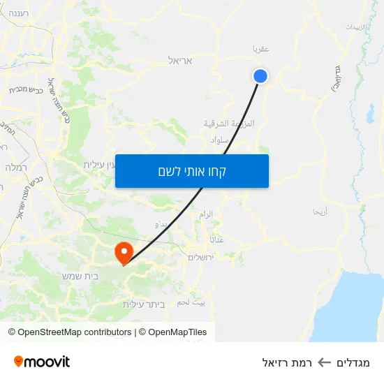 מפת מגדלים לרמת רזיאל