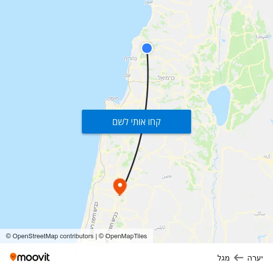 מפת יערה למגל