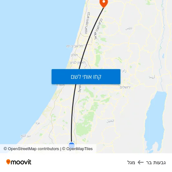 מפת גבעות בר למגל