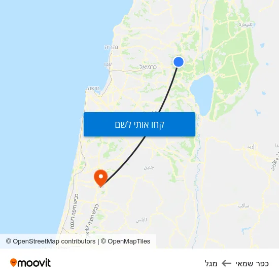מפת כפר שמאי למגל