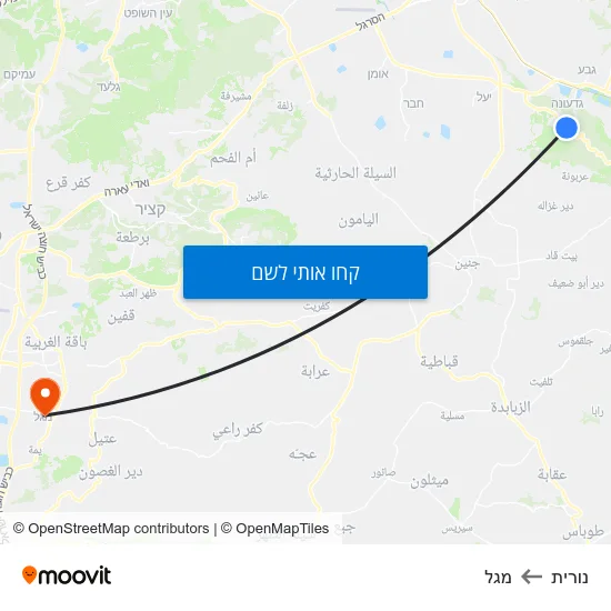 מפת נורית למגל