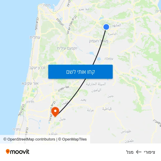 מפת ציפורי למגל