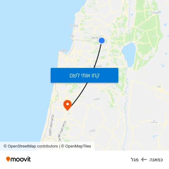 מפת כמאנה למגל