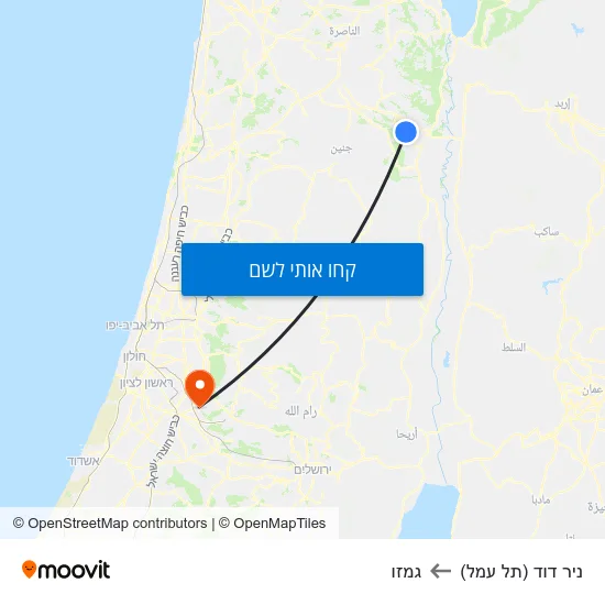 מפת ניר דוד (תל עמל) לגמזו