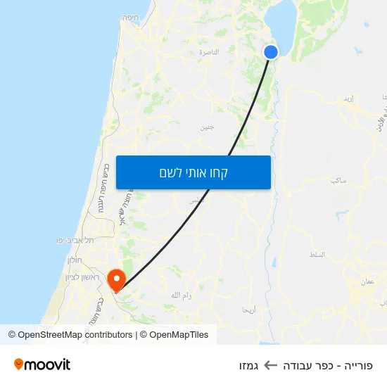 מפת פורייה - כפר עבודה לגמזו