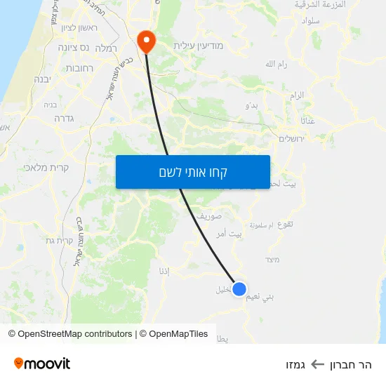 מפת הר חברון לגמזו
