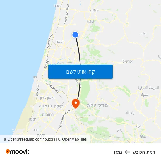 מפת רמת הכובש לגמזו