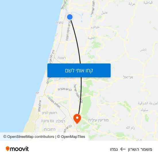 מפת משמר השרון לגמזו