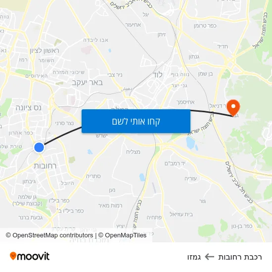 מפת רכבת רחובות לגמזו