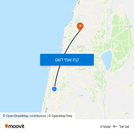 מפת אביאל לשומרה