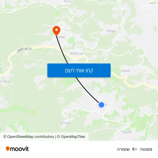 מפת פסוטה לשומרה