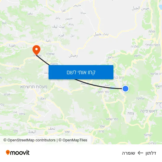 מפת דלתון לשומרה