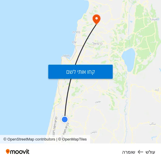 מפת עולש לשומרה