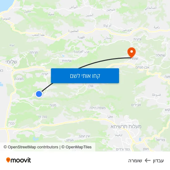 מפת עבדון לשומרה