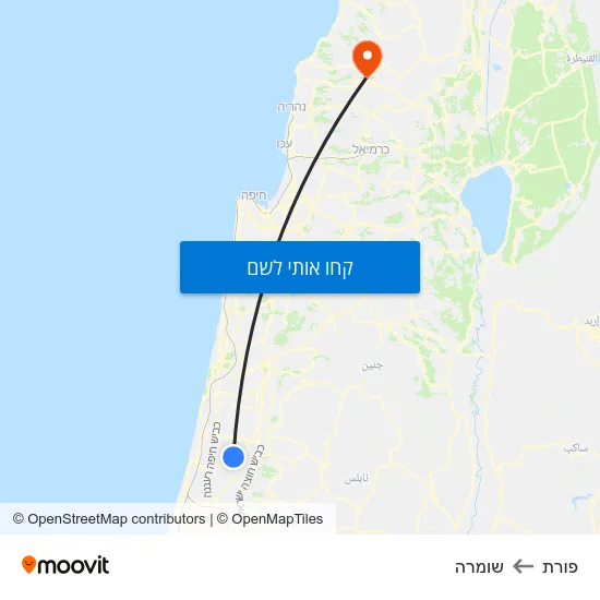 מפת פורת לשומרה