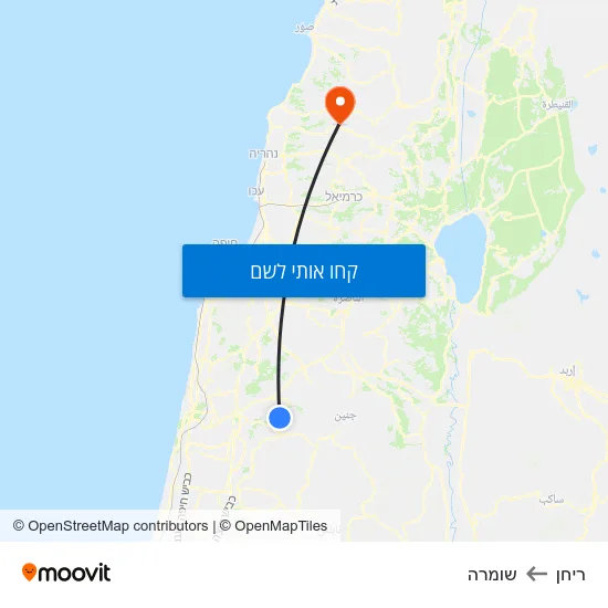 מפת ריחן לשומרה