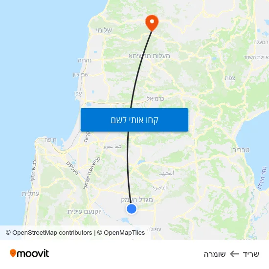 מפת שריד לשומרה