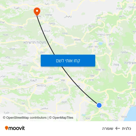 מפת כלנית לשומרה