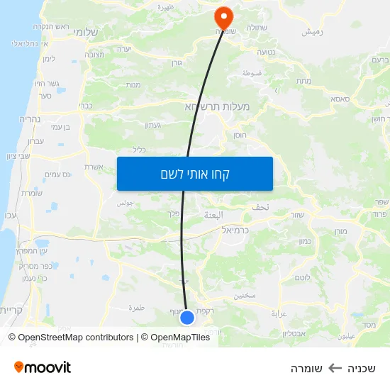 מפת שכניה לשומרה