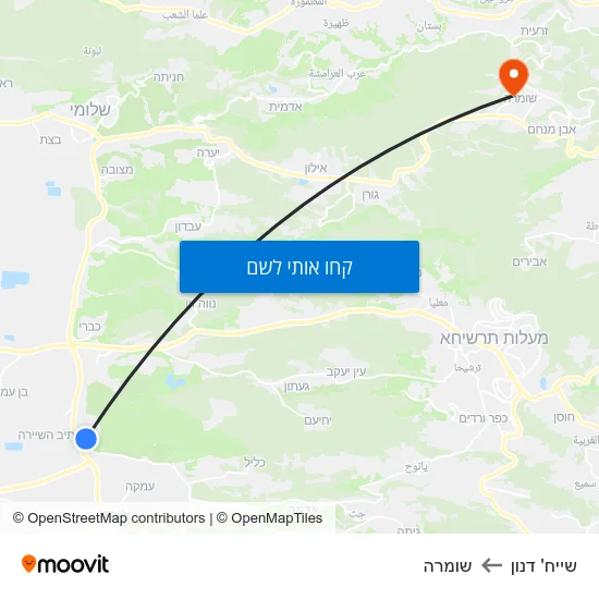 מפת שייח' דנון לשומרה