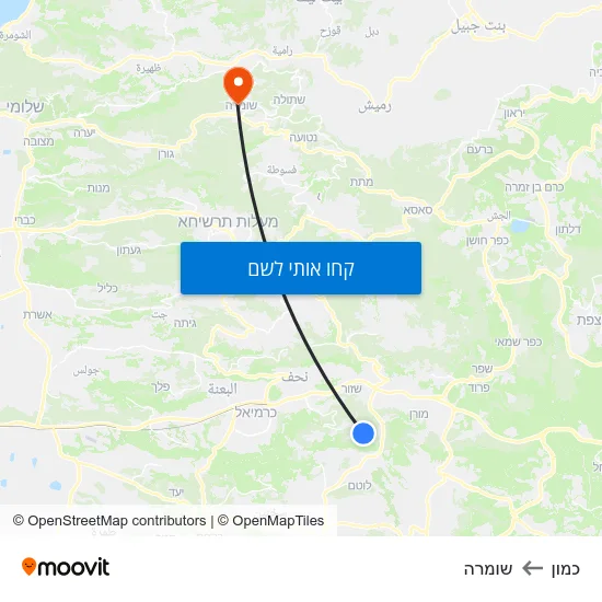 מפת כמון לשומרה