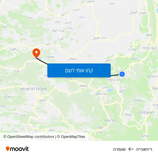 מפת ריחאנייה לשומרה