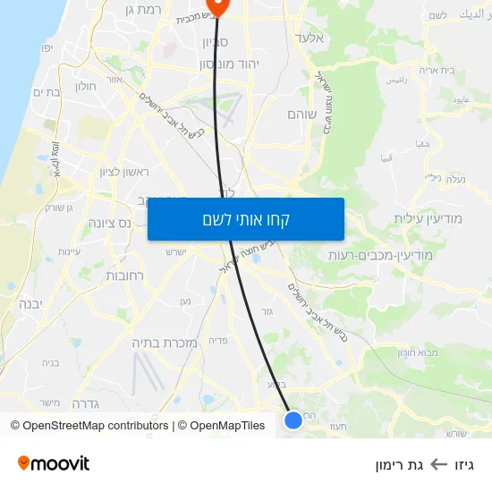 מפת גיזו לגת רימון