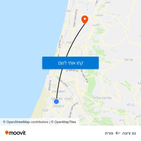 מפת נס ציונה לפורת