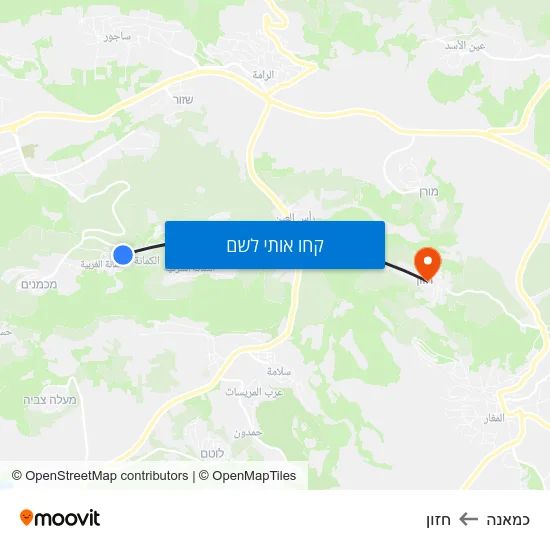 מפת כמאנה לחזון