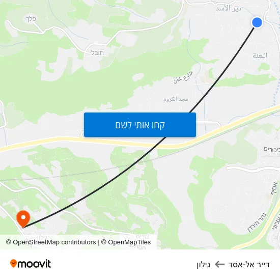 מפת דייר אל-אסד לגילון